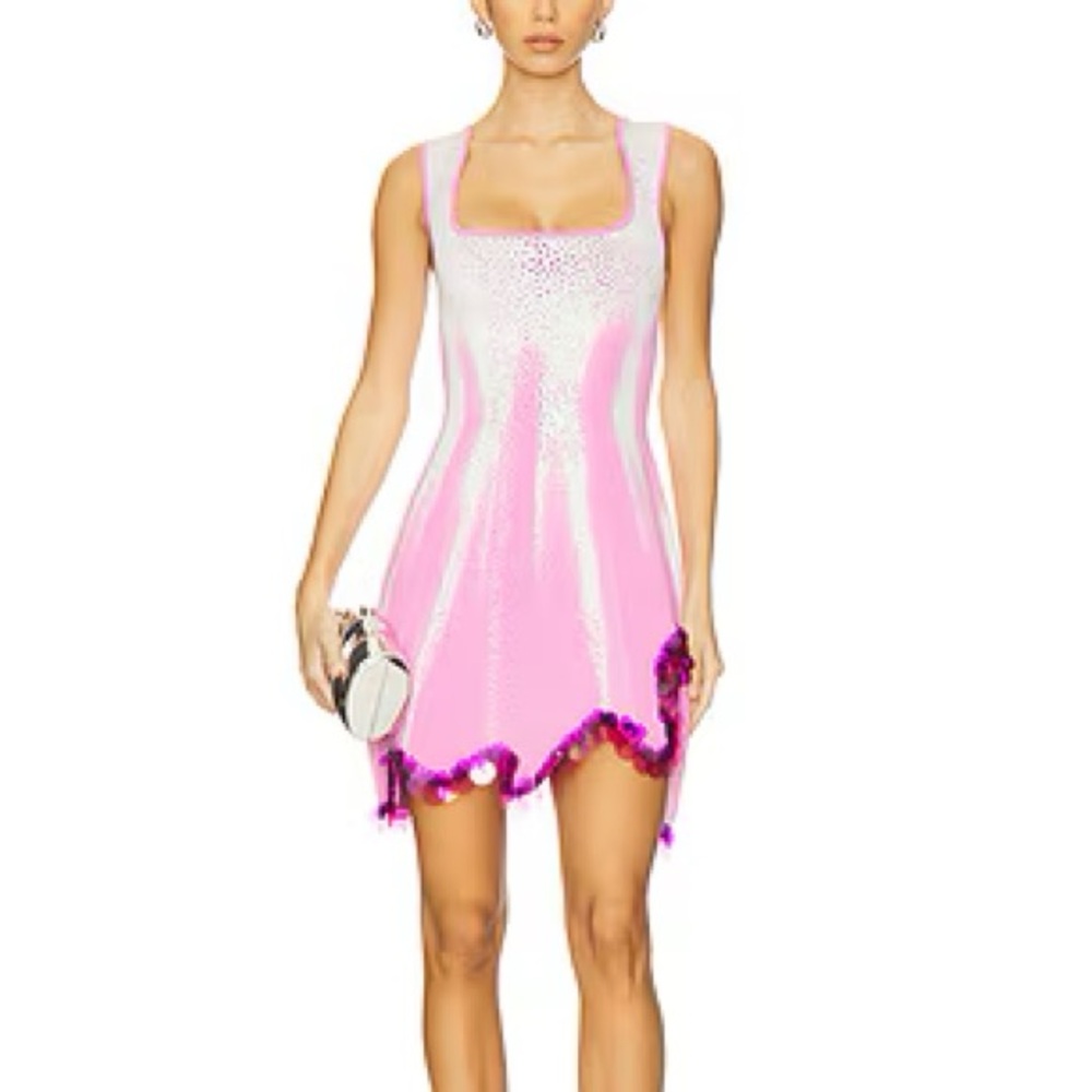 PH5 Alyssa Wavy Pink Mini Dress